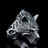 Bague Loup Tête de Loup Acier